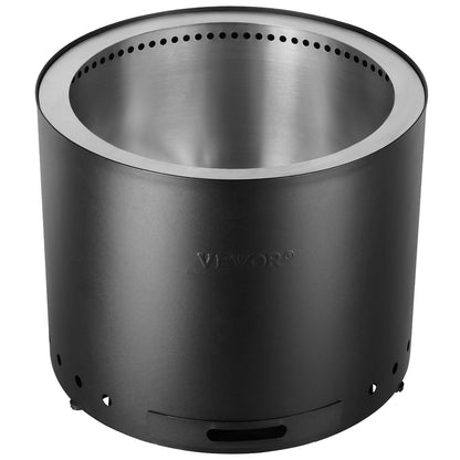 Rauchfreie Feuerstelle Herd Lagerfeuer 19,3 in Dia Holz Brennen Edelstahl