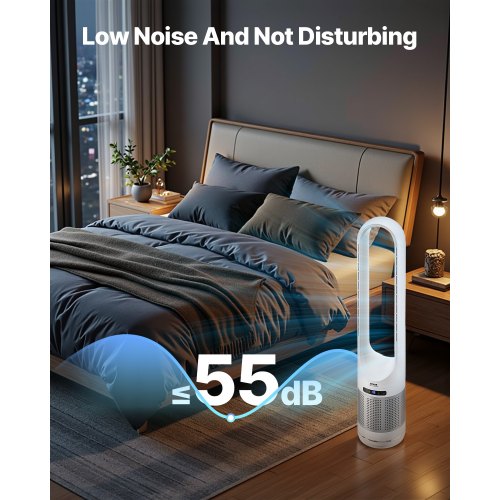 40" Oscillating Tower Fan 8 Hours Timer 15.4ft/s Speed with Remote Control | EU