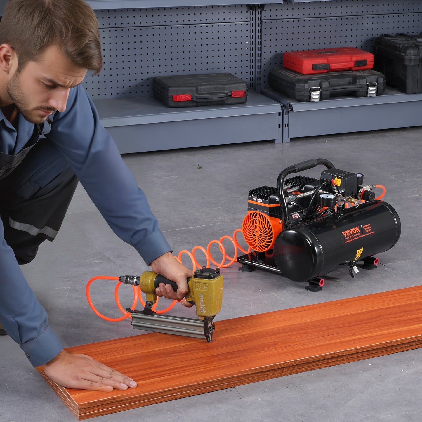 Air Compressor Compact Portable Oil Free Compressor 2 Gallon 8bar