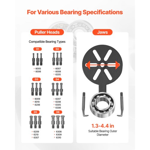 21 in 1 Lagerabzieher Innenloch-Abzieher 3-Backen-Abzieher