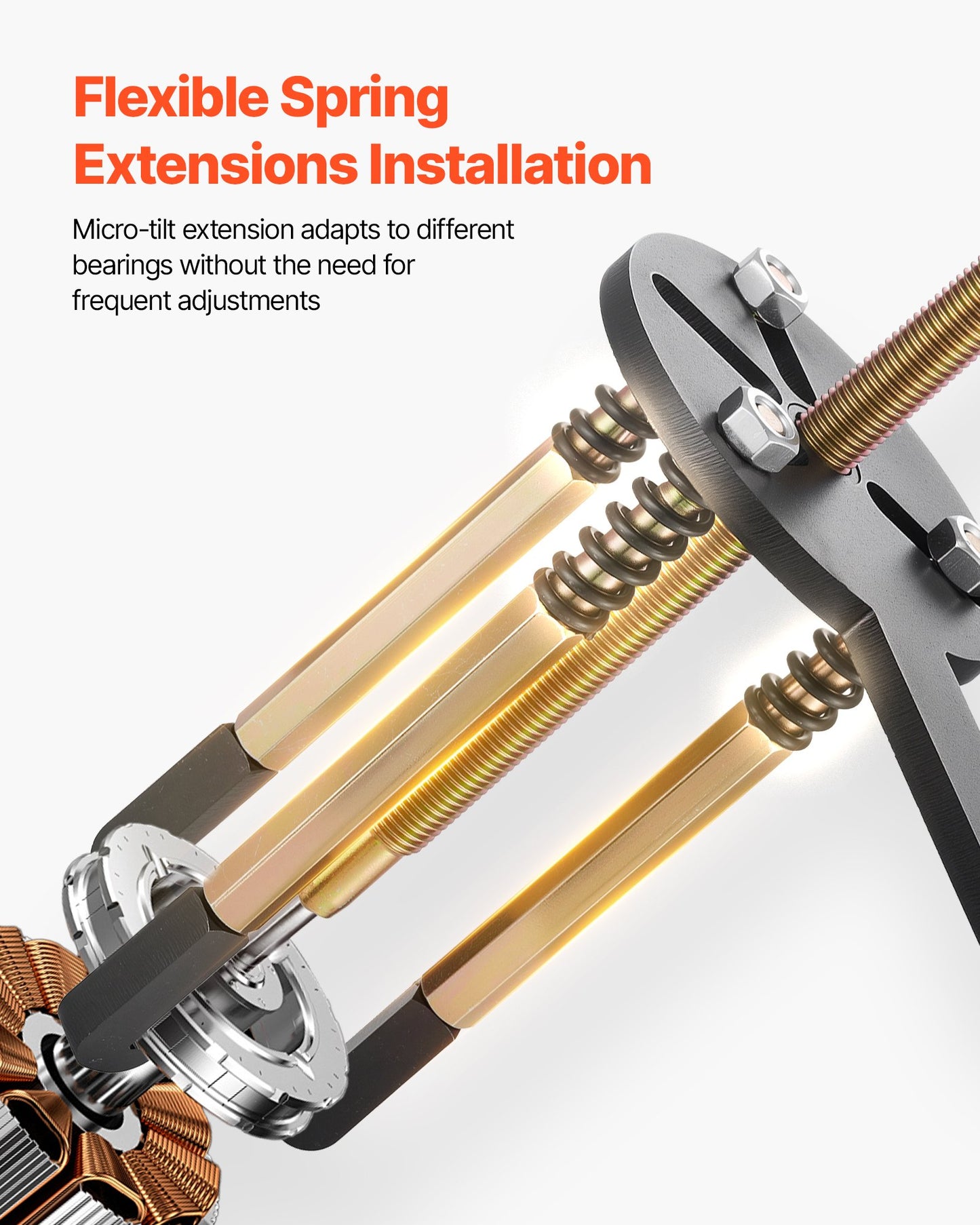 36-in-1 Bearing Puller Set, 36 PCS 3-Jaw Hook Puller for Internal External Bearings and Bearing Without Inner Shaft, Multifunctional Bearing Removal Tool with Heavy Duty Portable Storage Case