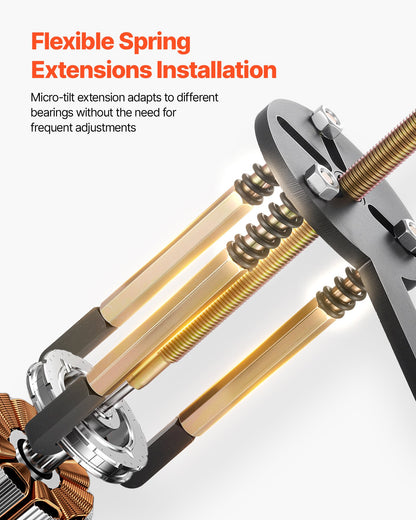 36-in-1 Bearing Puller Set, 36 PCS 3-Jaw Hook Puller for Internal External Bearings and Bearing Without Inner Shaft, Multifunctional Bearing Removal Tool with Heavy Duty Portable Storage Case