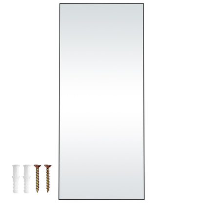 Full Length Floor Mirror 71'' x 31'' Freestanding Wall Mounted Tempered