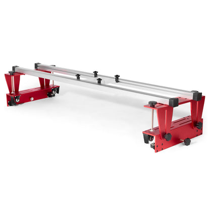 Överfräsarsläde, 64 tum, bärbar och lätt att justera platta till plattning Jig, DIY Träbearbetningsfräs släde för tillplattning av plattor, platta guide Jig trimning hyvelmaskin för trä tillplattning, hemma DIY