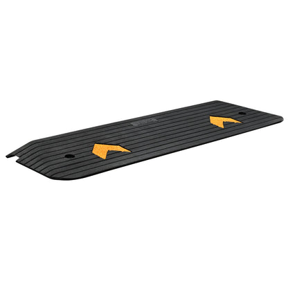 Upgraded Rubber Threshold Ramp, 1-Inch Doorway for Wheelchair Ramp, Natural Sidewalk Ramp, Rated 33069 lbs Load Capacity, Non-Slip Textured Surface Rubber Edge Ramp for Wheelchair and Scooter