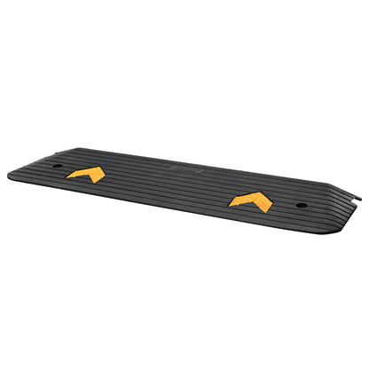 Upgraded Rubber Threshold Ramp, 1-Inch Doorway for Wheelchair Ramp, Natural Sidewalk Ramp, Rated 33069 lbs Load Capacity, Non-Slip Textured Surface Rubber Edge Ramp for Wheelchair and Scooter