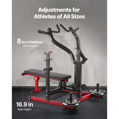 450 Pfund Brustpresse Maschine Verstellbare Bankpresse Flache Schrägbank Fitnessstudio | EU