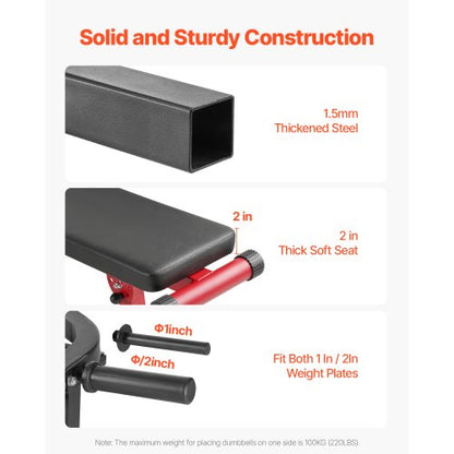 450 Pfund Brustpresse Maschine Verstellbare Bankpresse Flache Schrägbank Fitnessstudio | EU