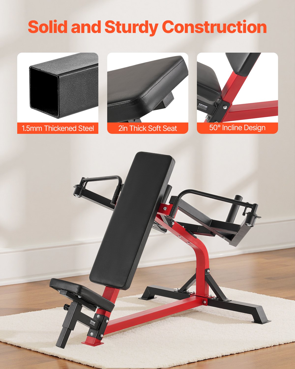 Incline Chest Fly and Rear Delt Fly Machine, 450 LBS Chest Machine, Adjustable Fitness Chest Bench Set, Home Gym Equipment for Upper Body Strength Training Machine