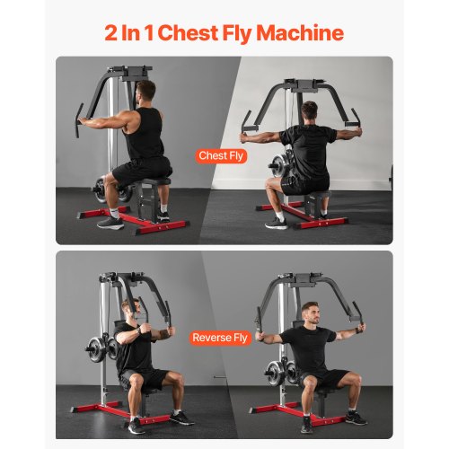 Chest Fly Machine Adjustable Fly Reverse Delt Machine Upper Body Workout | EU
