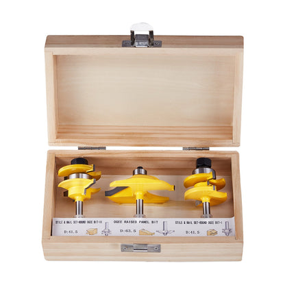 Milling cutter set 3 pieces carbide milling cutter 1/4 inch shank Carrying case