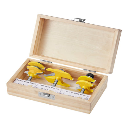 Milling cutter set 3 pieces carbide milling cutter 1/4 inch shank Carrying case