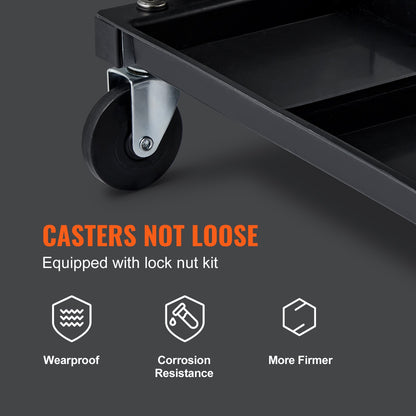 Mechanics Garage Pall 250 LBS Mekaniker Creeper Seat under bilens verktygsbricka