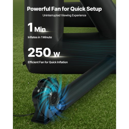 16ft Inflatable Movie Screen 16:9 600D Movie Projector with Portable Bag