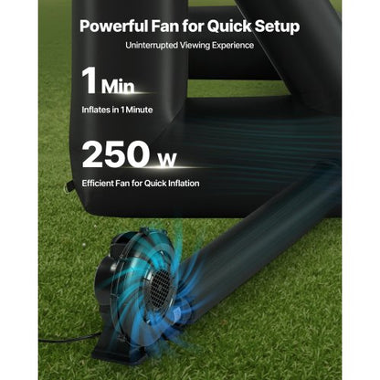 16ft Inflatable Movie Screen 16:9 600D Movie Projector with Portable Bag