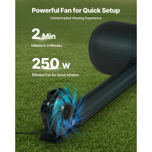 6 Meter Inflatable Movie Screen 16:9 600D Movie Projector with Portable Bag