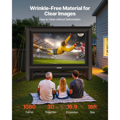 18ft aufblasbare Filmleinwand 16:9 600D Filmprojektion mit tragbarer Tasche