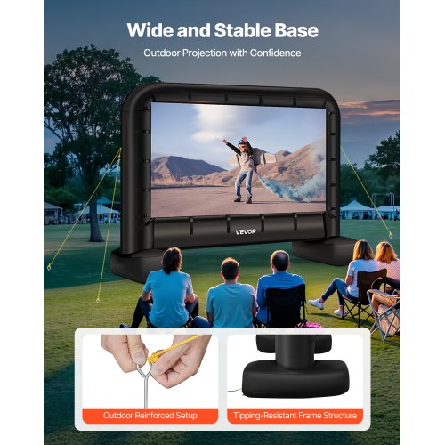 14ft aufblasbare Filmleinwand 16:9 600D Filmprojektion mit tragbarer Tasche