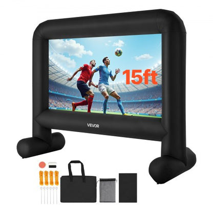 15ft aufblasbare Filmleinwand 16:9 600D Filmprojektor mit tragbarer Tasche