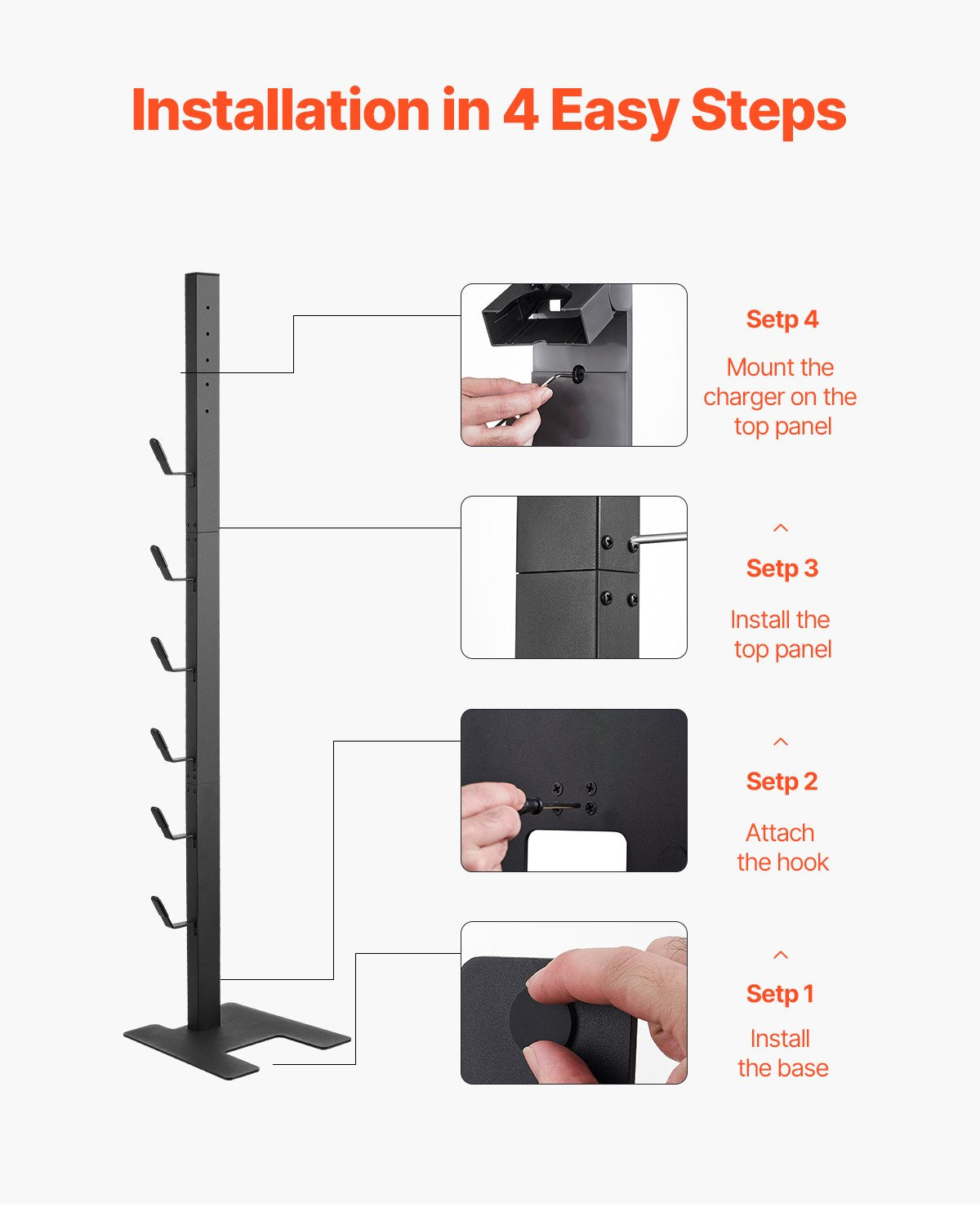 Vacuum Stand, Compatible With Dyson V6 V7 V8 V10 V11 V15, Stable Vacuum Stand Holder with 6 Hooks for Dyson DC30 DC31 DC34 DC35 DC58 DC59 DC62 D74 Cordless Upright Vacuum Cleaners & Accessories