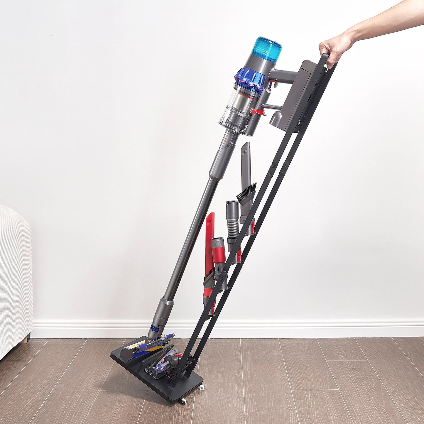 Vacuum Stand, Compatible With Dyson V6 V7 V8 V10 V11 V15, Stable Vacuum Stand Holder with Wheels for Dyson DC30 DC31 DC34 DC35 DC58 DC59 DC62 D74 Cordless Upright Vacuum Cleaners & Accessories