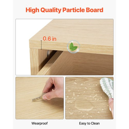 Wooden chest of drawers with 6 drawers, pull-out and anti-tip | EU