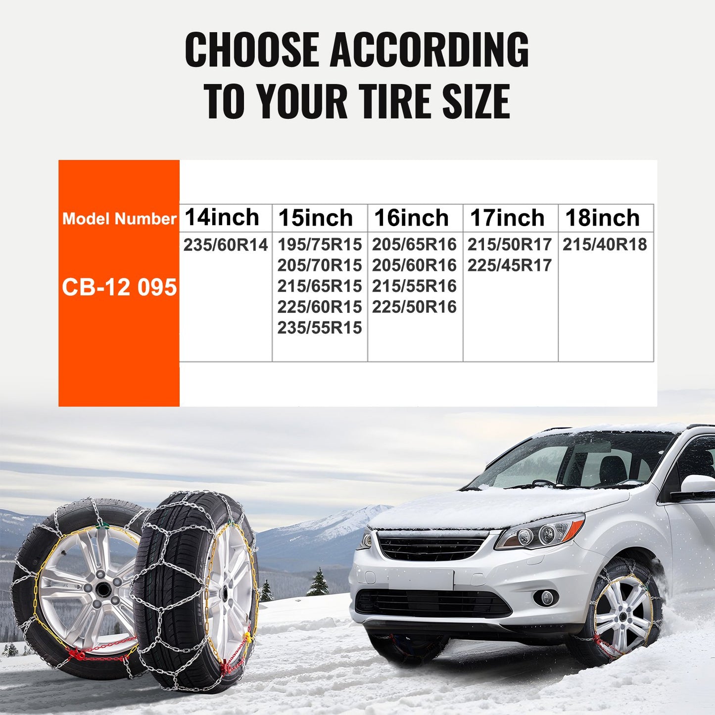 Snökedjor Mangan Legering Stål 2ST Draghjul Kedjor Silver