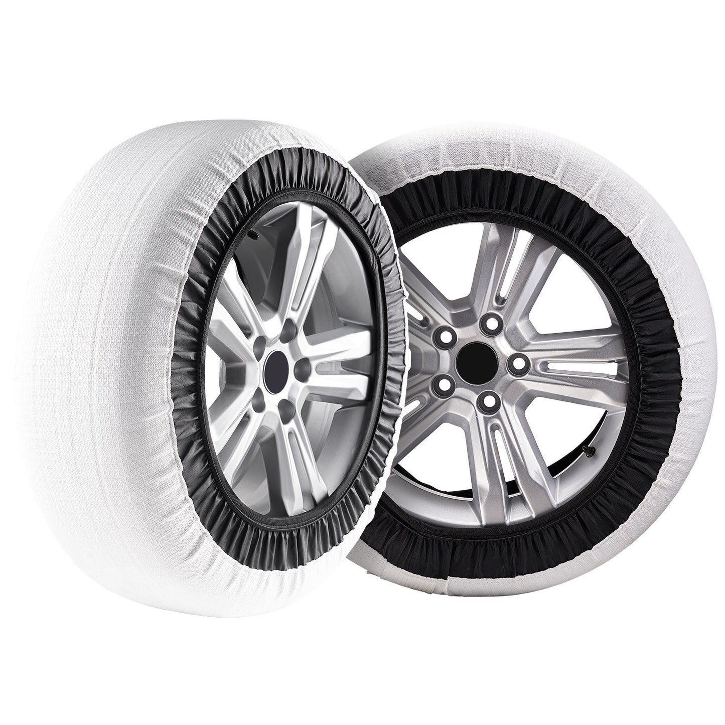 2PCS Verdickte Schneesocken für Reifen Schneetraktion Reifenschutz-Groß