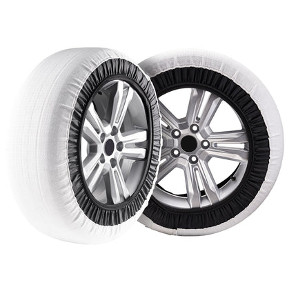 2PCS Verdickte Schneesocken für Reifen Schneetraktion Reifenschutz-Groß