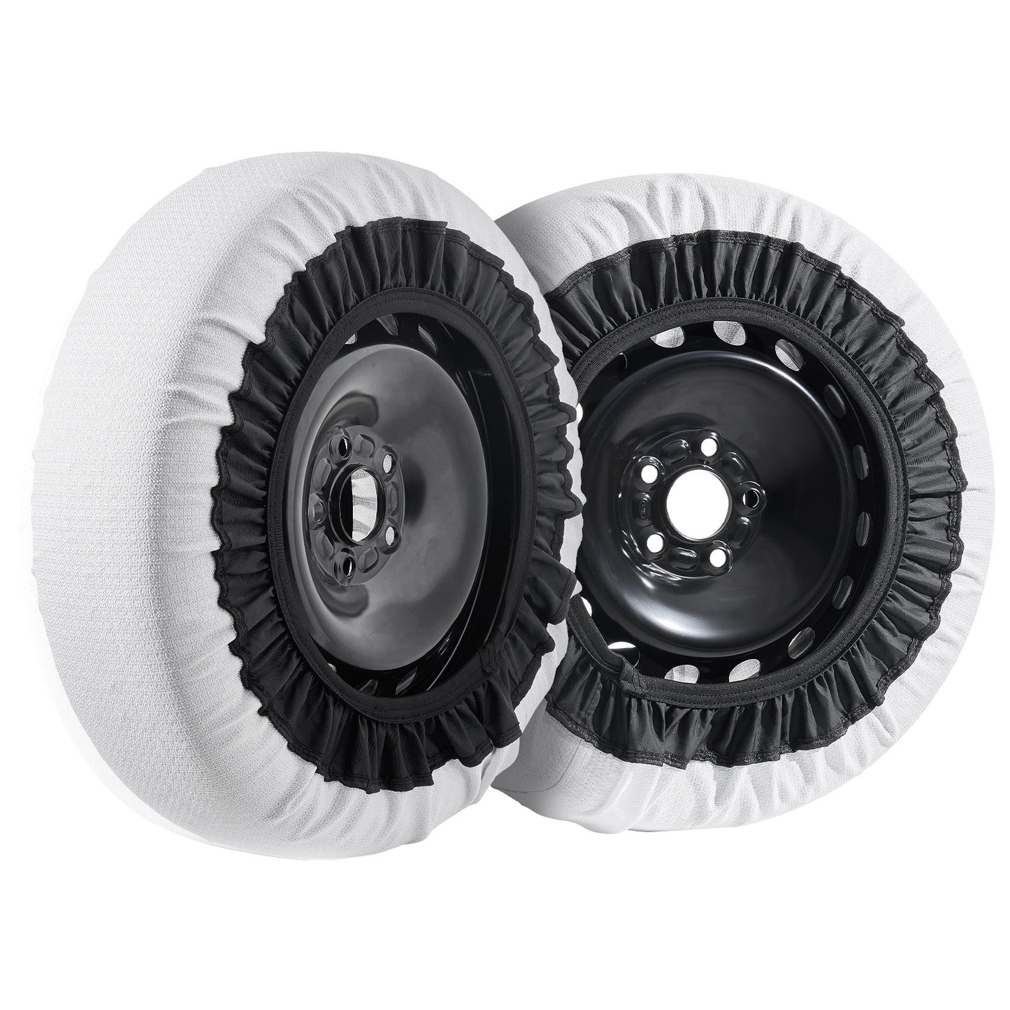 2PCS Verdickte Schneesocken für Reifen Schneetraktion Reifenschutz-Mittel