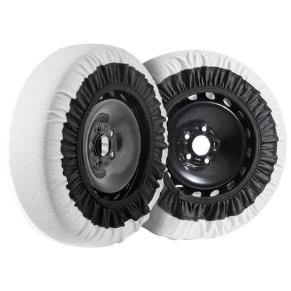 2PCS Verdickte Schneesocken für Reifen Schneetraktion Reifenschutz-Mittel