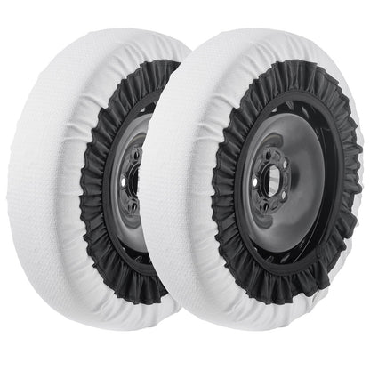 2PCS Verdickte Schneesocken für Reifen Schneetraktion Reifenschutz-Mittel