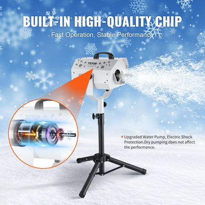 Snow Machine 1200W Snow Making Machine with Height Adjustable Stand