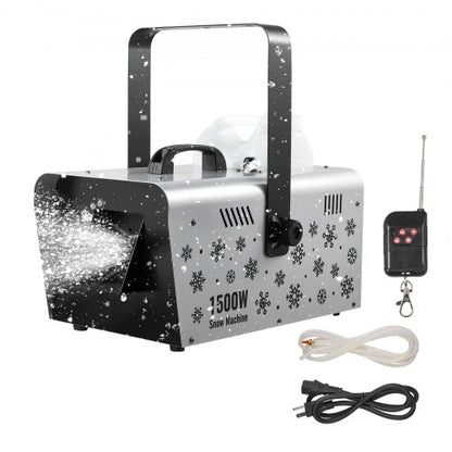 Snow Machine, 1500W Handheld/Hanging Snow Maker By Wireless Remote Control, Portable Snowmaking Machine, High Output Snowflake Maker with 5L Tank for Christmas Party Wedding Stage Effects