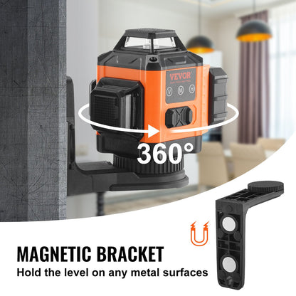 Laser-Wasserwaage, 30,5 m, grünes Kreuz, selbstnivellierend, hochpräzise Messung