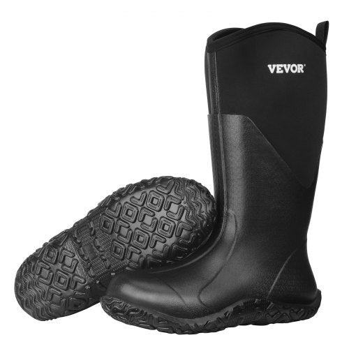 Men's Rubber Boots, Protective Footwear, Waterproof Anti Slip Hunting Boots, Gardening Insulated Mud Boots, Protective Footwear, Lightweight & Durable, for Manufacturing, Farming, Size 13 US