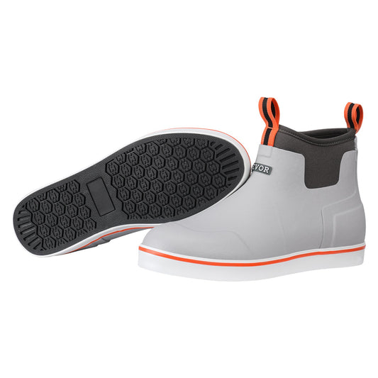 Ankeldäcksstövlar för män Vattentäta halkfria arbetsregnstövlar storlek 12 US