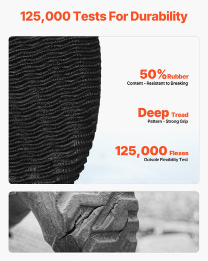 Ankeldäcksstövlar dam Vattentäta halkfria arbetsregnstövlar storlek 11 US