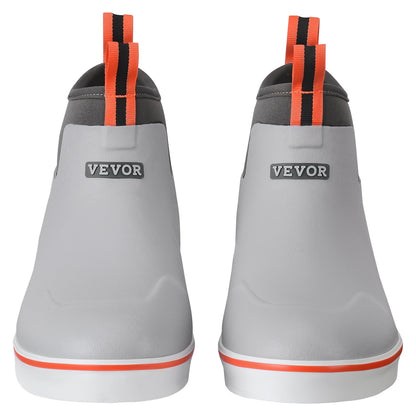 Ankel Deck Boots för män Vattentäta halkskyddade arbetsregnstövlar storlek 11 US