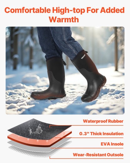 Gummistövlar Män Skyddsskor Ståltå Work Regnstövlar Storlek 10 US