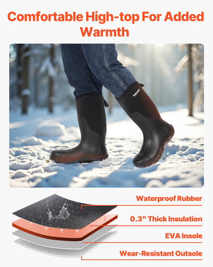 Gummistövlar Män Skyddsskor Ståltå Work Regnstövlar Storlek 11 US