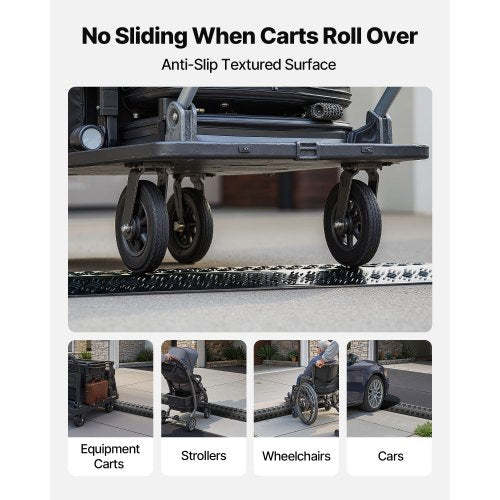 Kabelskydd för nedfall, 7 938 kg/axellastkapacitet, Kraftig kabelslangskyddsramp, Golvkabelskydd, För områden med hög gångtrafik, Inomhus, Utomhus, Hem, Kontor, Lager, 1-pack |  EU