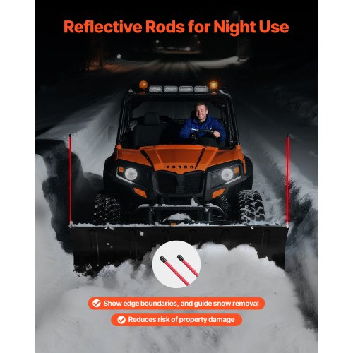 snöplogsblad, 109/183 cm breddjusterbart snöplogssats, lätt att ta av, universalmonterat plogtillbehör med gummiflikar, kraftigt stålblad, kompatibel med de flesta UTV och ATV |  EU