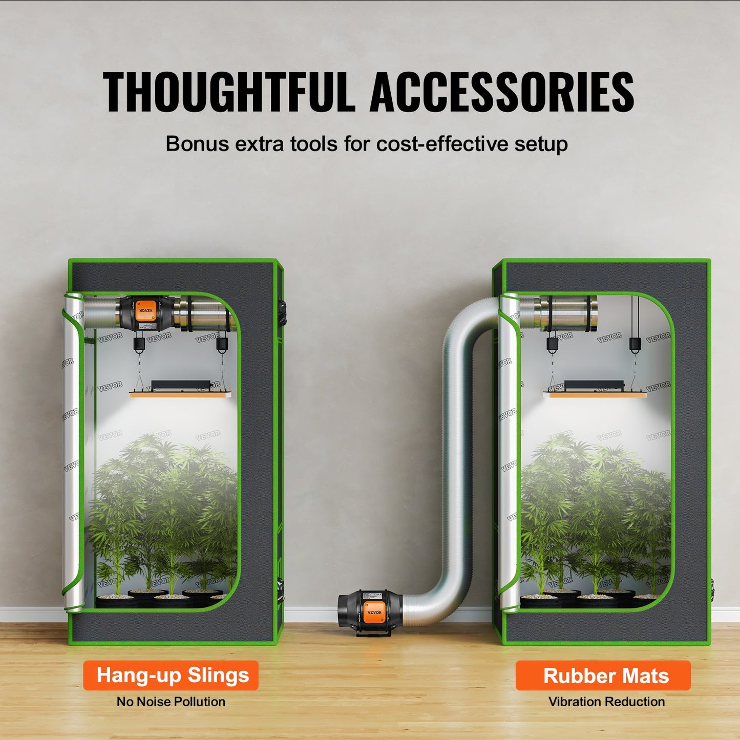 6 inch inline duct fan HVAC exhaust fan kit EC variable speed control