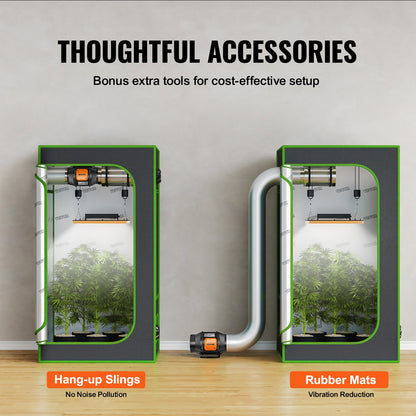 6 inch inline duct fan HVAC exhaust fan kit EC variable speed control