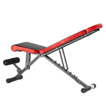 Weight Bench Sit Up Bench Home Gym Strength Training Adjustable Foldable