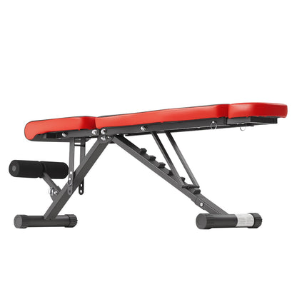Weight Bench Sit Up Bench Home Gym Strength Training Adjustable Foldable