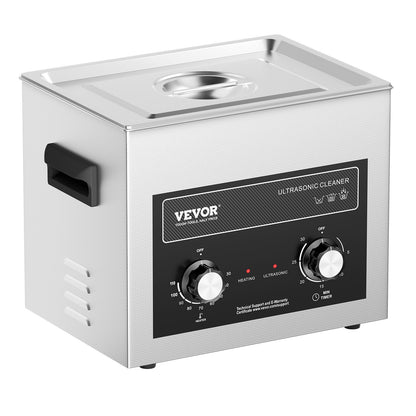 10L Ultrasonic Cleaner with Heating Timer and Digital Sound Machine