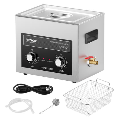 10L Ultrasonic Cleaner with Heating Timer and Digital Sound Machine