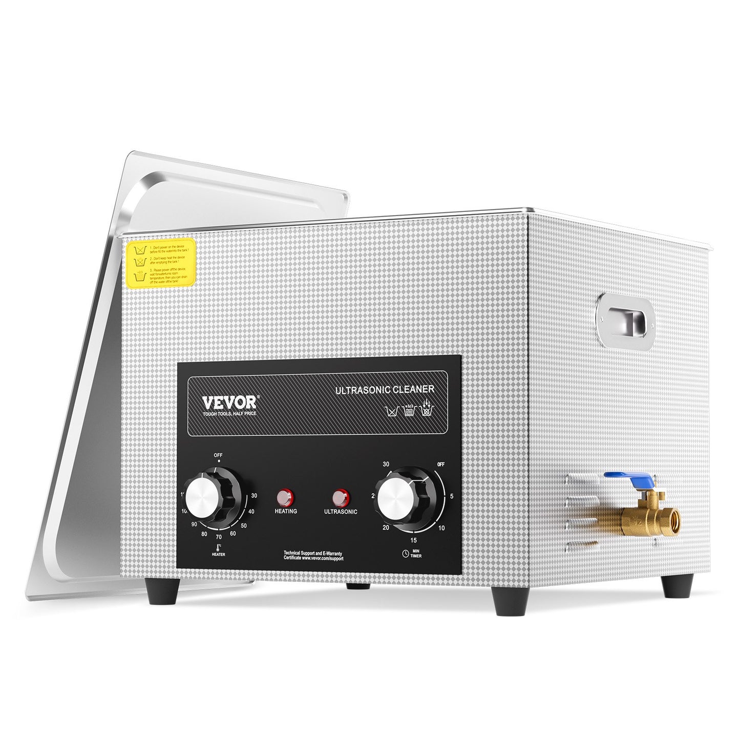 15L Ultrasonic Cleaner with Heating Timer and Digital Sound Machine